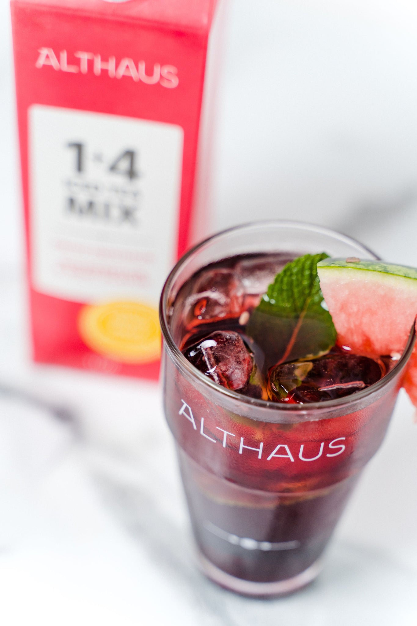 Althaus 1+4 Iced Tea Mix - Watermelon and Mint (1L) - Pago Premium Fruit Juice Store