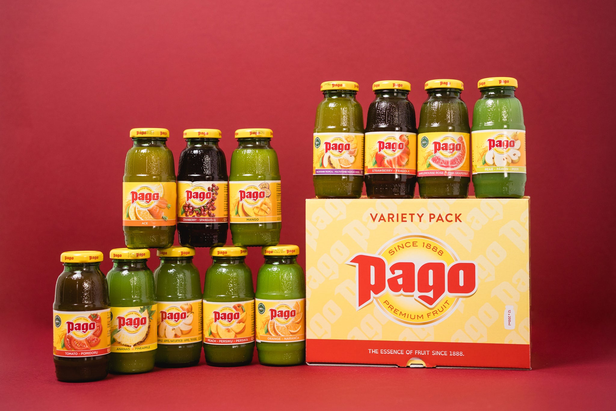 Pago Mixed Variety Pack  (12x200ml) - Pago Premium Fruit Juice Store