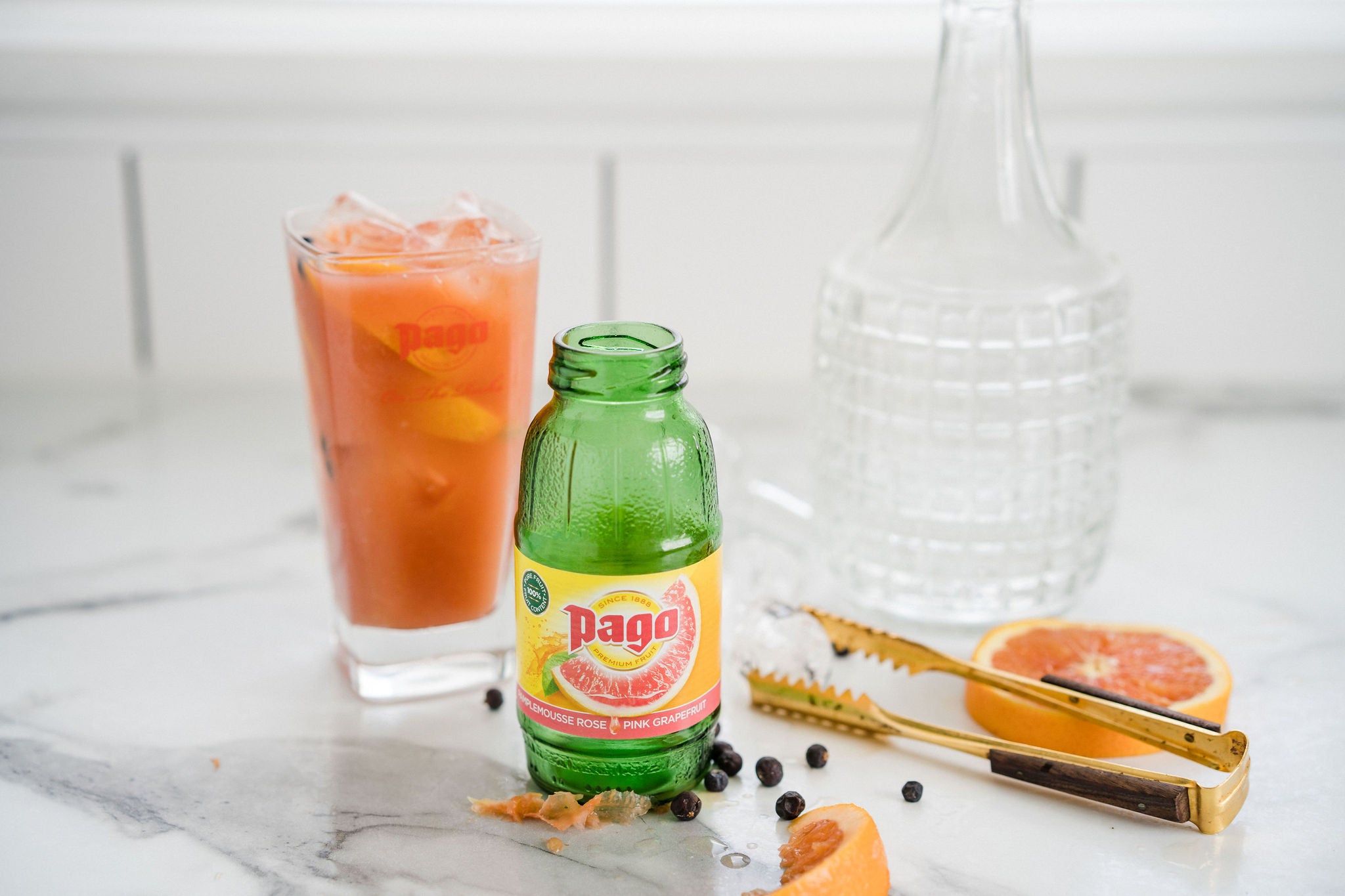 Pago Pink Grapefruit Juice - Vegan Friendly & Gluten Free (Single Bottle) - Pago Premium Fruit Juice Store