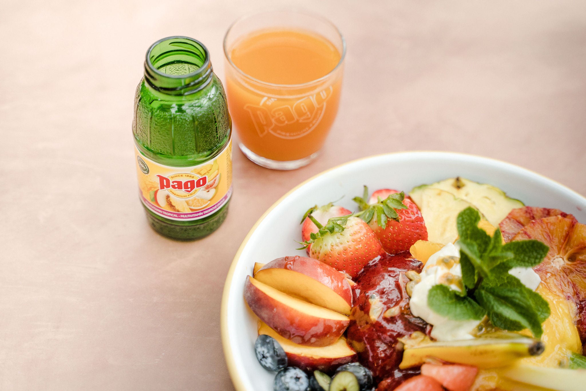 Pago Multivitamin Tropical Juice - Vegan Friendly & Gluten Free (Single Bottle) - Pago Premium Fruit Juice Store